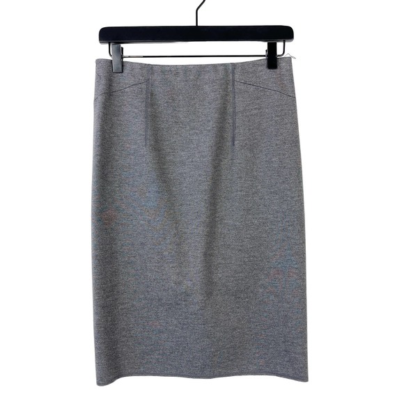Ann Taylor Factory Dresses & Skirts - Ann Taylor Size 4 Ponte Stretch High Waist Pencil Knee Length Skirt Gray